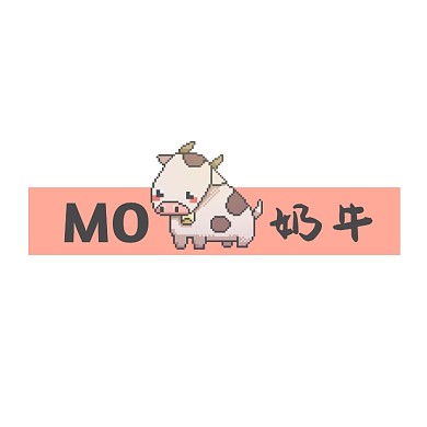 奶牛乳业头像logo设计