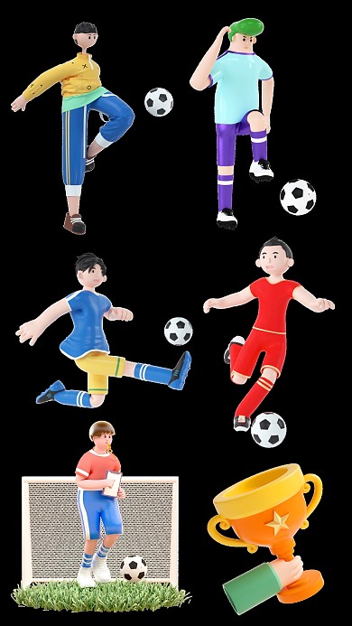 世界杯3d素材合集