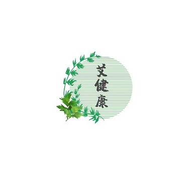 医疗保健绿色清新艾灸logo设计