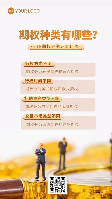 ETF不同种类期权科普摄影图海报