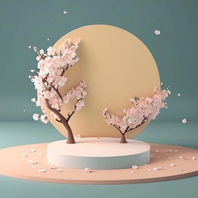 3D 电商场景搭建 banner 展台 展架  元素　AIGC AI数字作品 Midjourney (30)