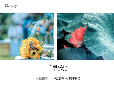 早安心情语录文艺短句简约公众号配图