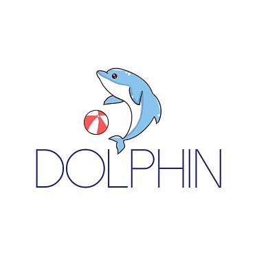 头像服装品牌海豚logo设计