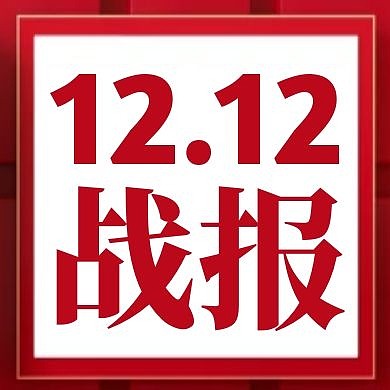 双十二战报红色简约公众号次图
