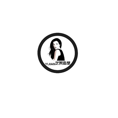 LOGO造型黑色简约美发