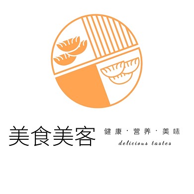 餐饮食品美食健康简约平面logo