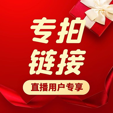 红色通用直播专拍链接直通车主图