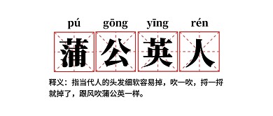 蒲公英人网络热词名词解释公众号首图封面