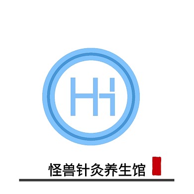 创意针灸养生馆logo