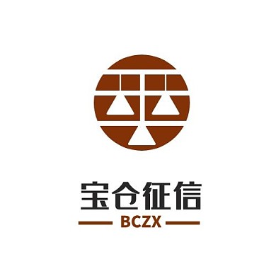 logo设计宝仓征信公司天平简约头像