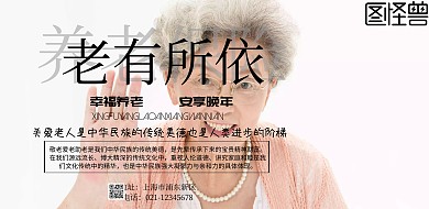 产品海报养老宣传