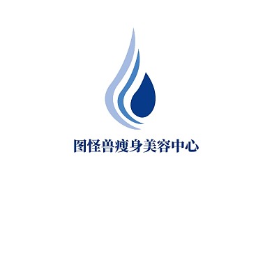 瘦身美容健康曲线女性LOGO