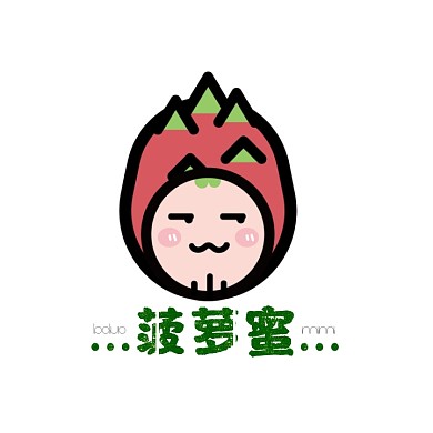简约菠萝蜜logo设计