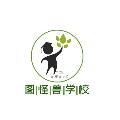 绿色简约学校电商LOGO