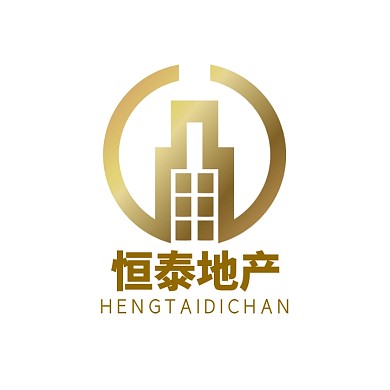 大气恒泰地产logo通用简约