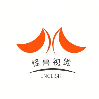 logo设计传媒狗狗创意橙色自媒体宣传