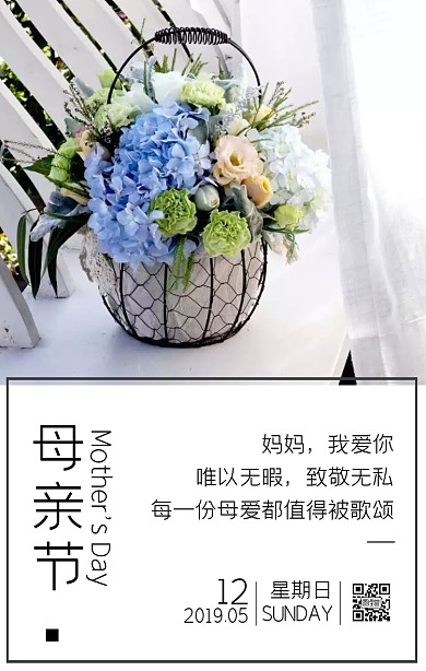 康乃馨摄影风母亲节祝福美容护肤日签
