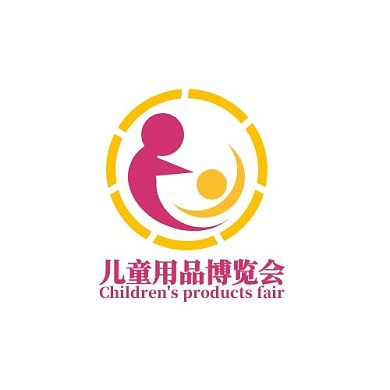 儿童用品博览会大保护小人型简约LOGO