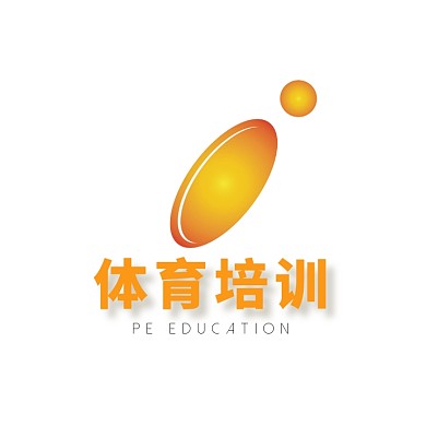 体育培训黄色创意logo设计
