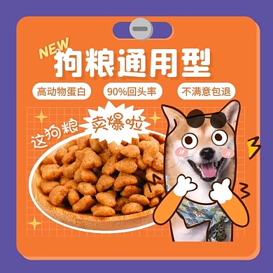 狗粮通用型促销活动创意主图直通车