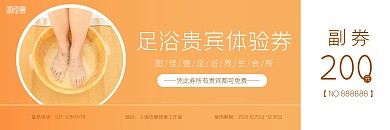 简约足浴贵宾体验券