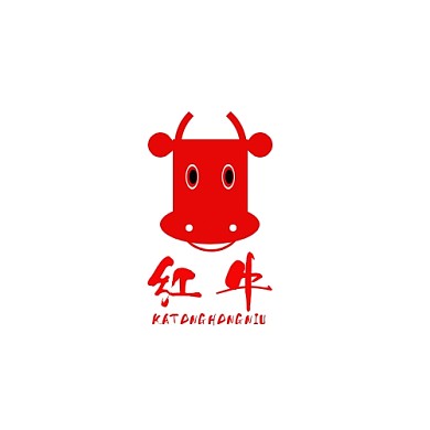 LOGO红牛红色调简约