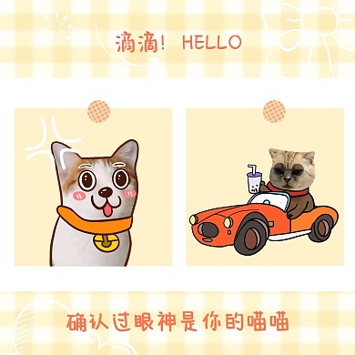 可爱动物猫咪小狗情侣头像微信头像