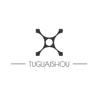 字母X灰色简约几何logo设计
