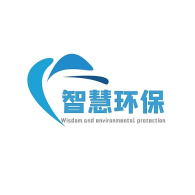 智慧环保logo环保主题蓝色基调