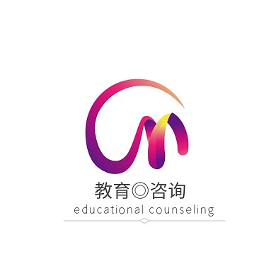 教育培训机构红色创意logo设计