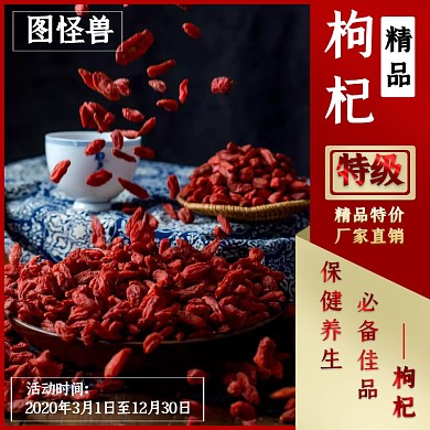 精品养生枸杞淘宝主图