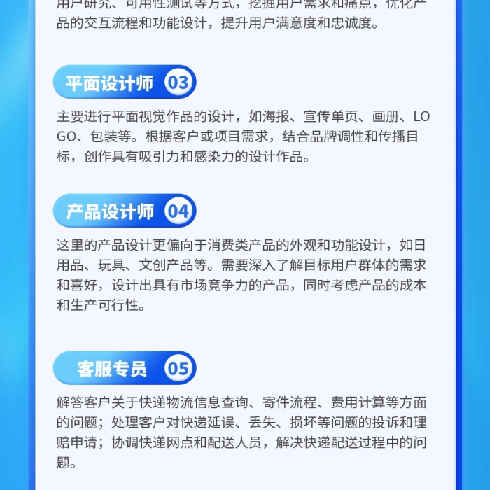 招聘校招简约蓝色公众号文章长图