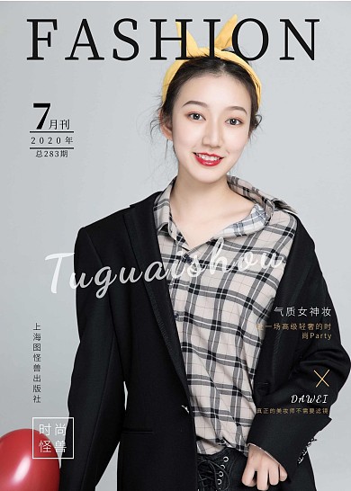 灰黑色模特人物女人简约时尚书籍封面