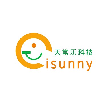 几何简约创意天常乐科技logo