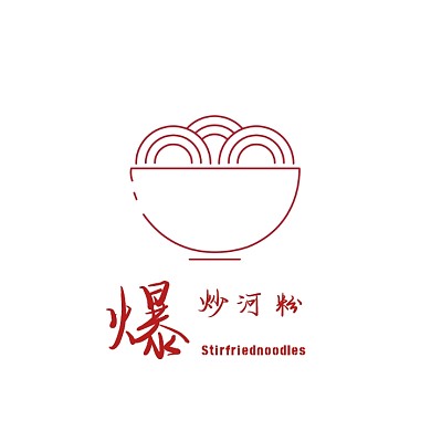 爆炒河粉logo