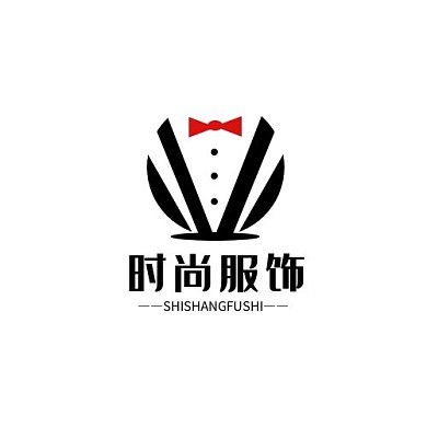 时尚服装服饰形状红黑简约LOGO