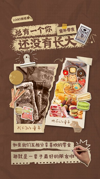 六一儿童节回忆童年专题趣味怀旧手机海报