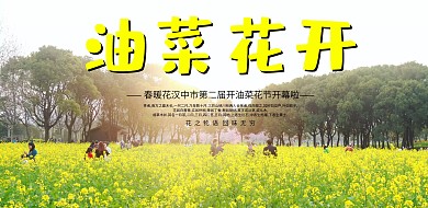 春天油菜花节海报