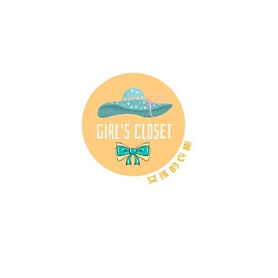 女性帽子黄色卡通手绘logo