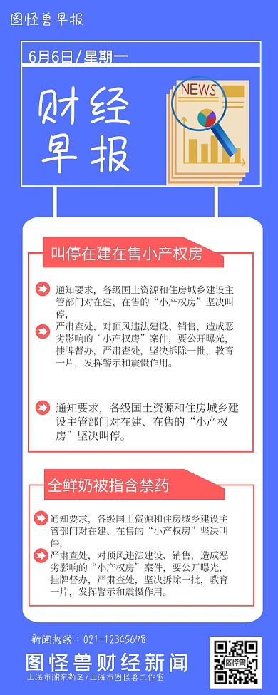 蓝色财经早报快讯清新