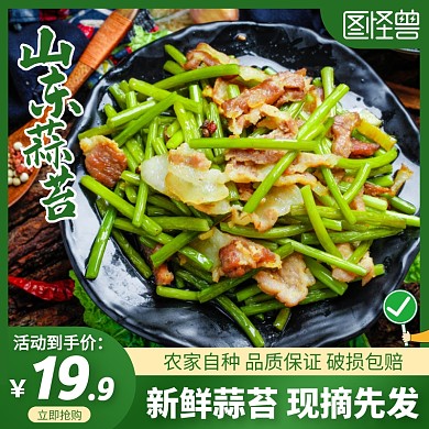 食品蔬菜蒜苔促销主图直通车