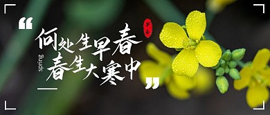 何处生早春春生大寒中公众号封面