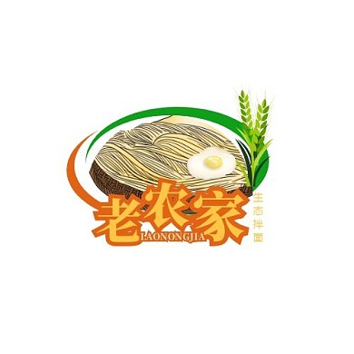 logo设计农家土产生态拌面产品标志