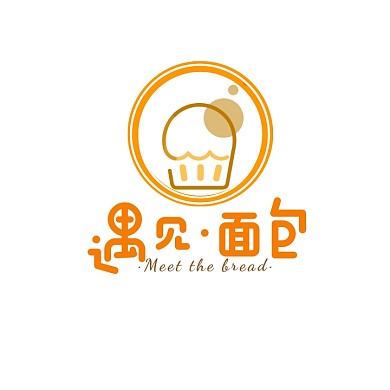 橘黄色棕色面包电商LOGO