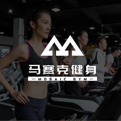 logo设计马赛克健身馆