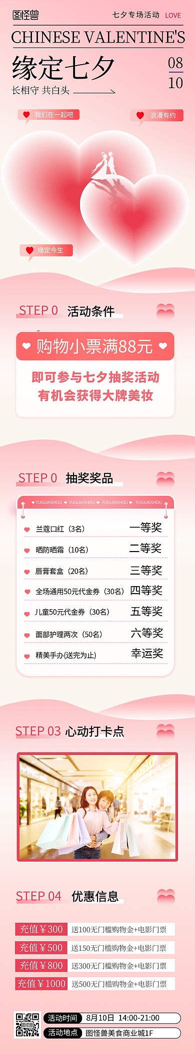 七夕商场活动文文章长图