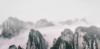  中国风山脉电商海报背景