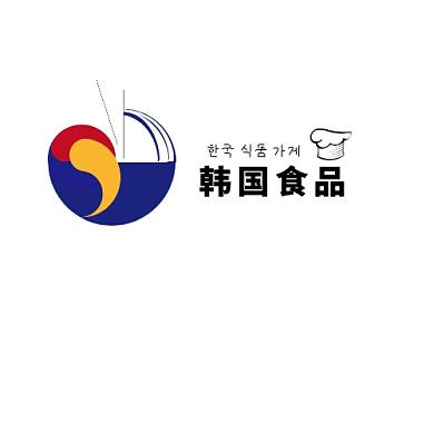 韩国食品店logo设计	