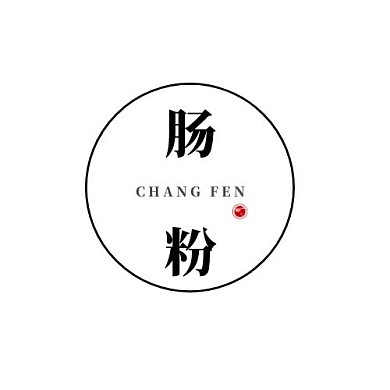 肠粉简约黑色平面logo设计
