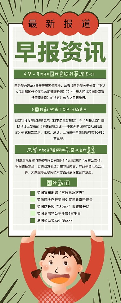 每日早报快讯最新资讯长图